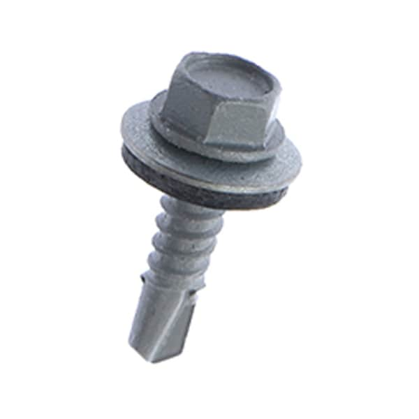 Self-Drilling Screw, #12 X 3/4 In, Steel Pan Head 90 PK